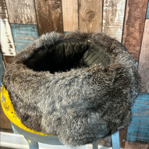 Authentic warm Gray Fur Hat vintage - Picture 11 of 13